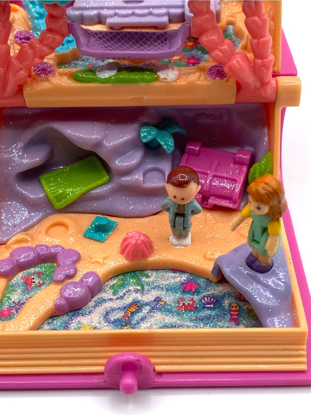 Vintage Bluebird Polly Pocket Glitter Island Storybook Compact 1995 - Picture 7 of 14